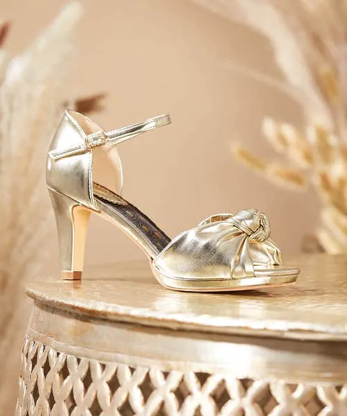 A Glamorous Night Shoes Gold Shoes Sandals and Boots Joebrowns Apparel