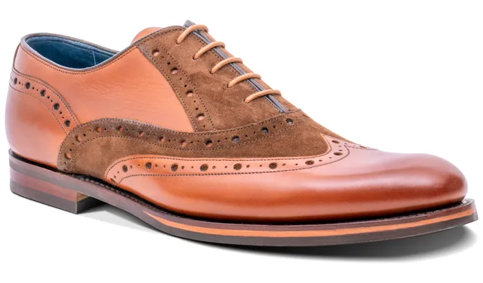 Abingdon 8211 Chestnut CalfPolo Suede Men Barker Shoes Mens Oxfords
