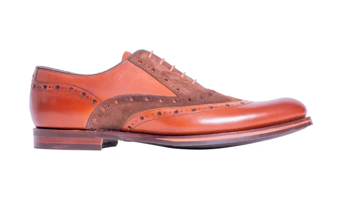 Abingdon 8211 Chestnut CalfPolo Suede Men Barker Shoes Mens Oxfords