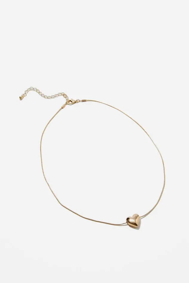 Accessories Supr Accessories Sasha Pendant Necklace Heartgold