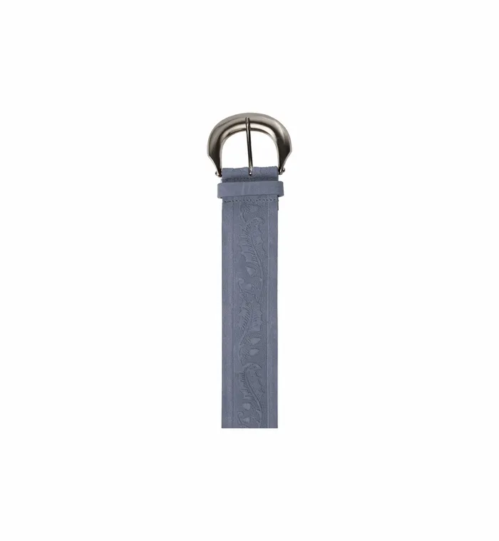 Accessories Women MMEmbossed Suede Waist Belt Cashmere Blue MOS MOSH
