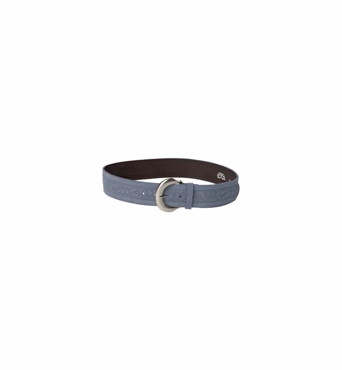 Accessories Women MMEmbossed Suede Waist Belt Cashmere Blue MOS MOSH