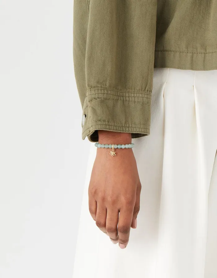 Accessorize Aventurine Stone Pendant Bracelet Women Bracelets