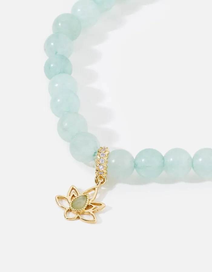 Accessorize Aventurine Stone Pendant Bracelet Women Bracelets