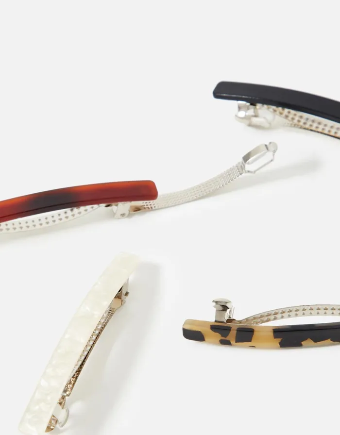 Accessorize Basic Barette Hair Clip Set Women Hair Accessories