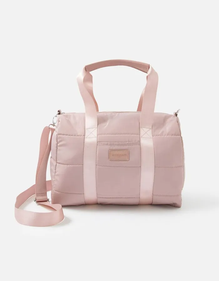 Accessorize Becki Gym Bag With Recycled Polyester Pink Pink Women Shoulder Bags
