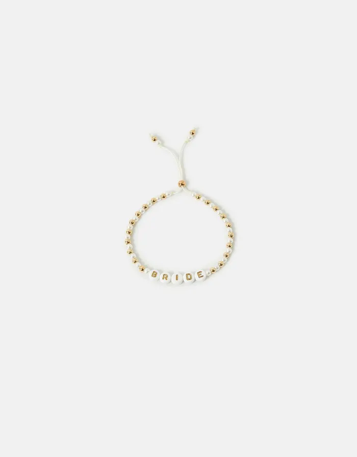 Accessorize BRIDE Beaded Pull Bracelet Women Bracelets