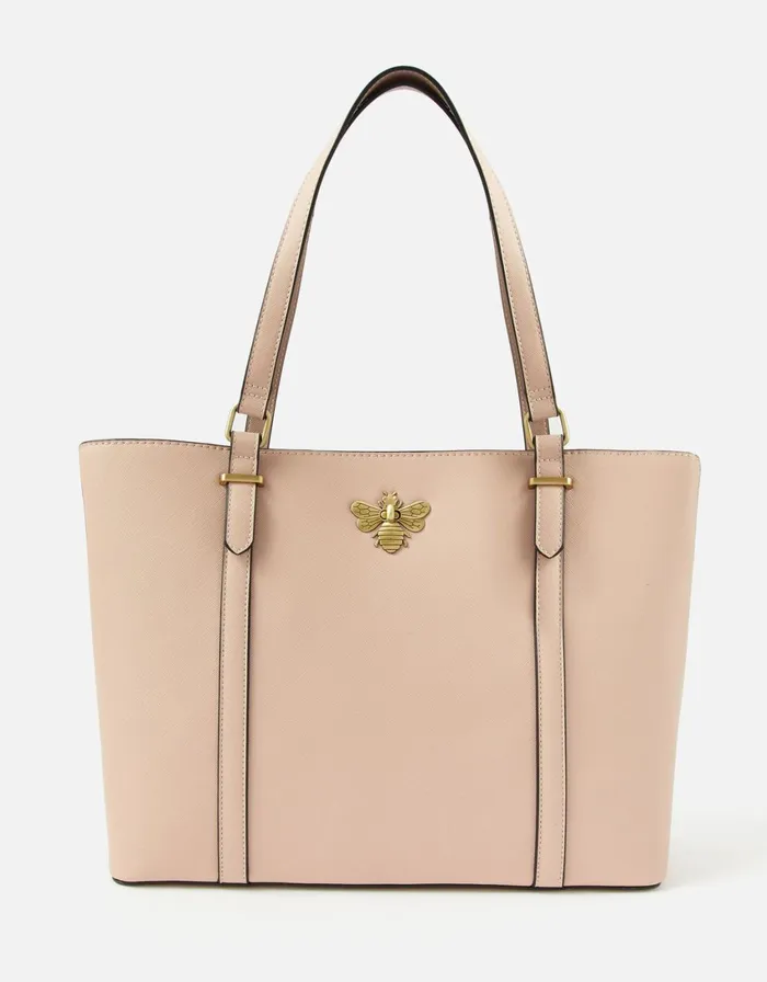 Accessorize Britney Bee Tote Bag Nude Nude Women Vegan Bags Backpacks and Purses