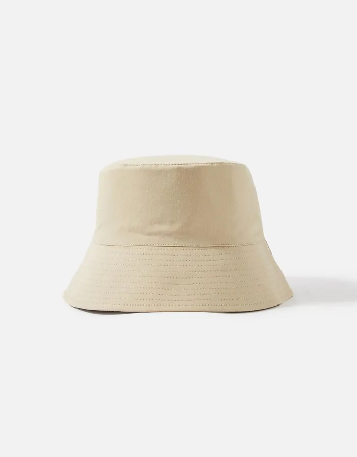 Accessorize Bucket Hat In EcoFriendly Cotton Natural Women Hats