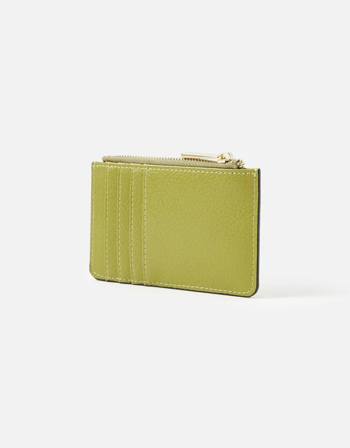 Accessorize Card Holder Green Lime Women Vegan Bags Backpacks and Purses