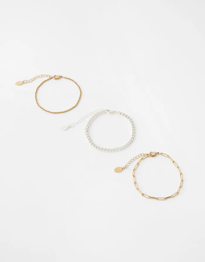 Accessorize Chain Bracelet Set Women Bracelets