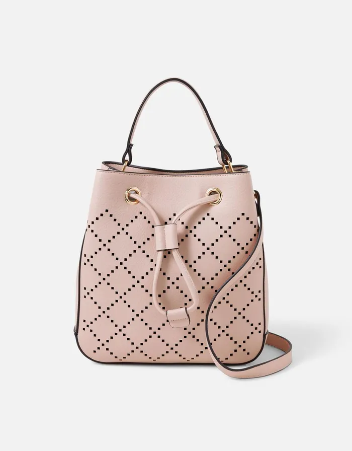 Accessorize Cut Out CrossBody Bag Nude Women Vegan Bags Backpacks and Purses