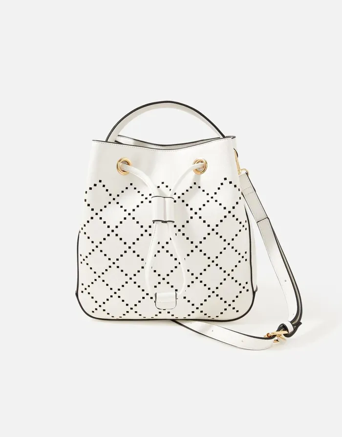 Accessorize CutOut CrossBody Bag White White Women CrossBody Bags