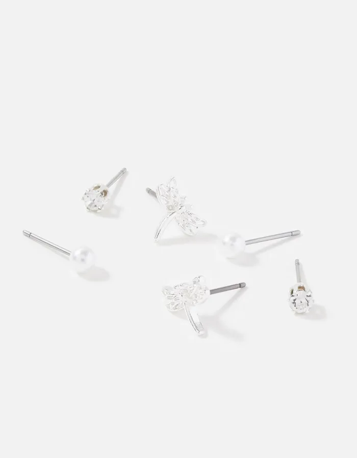 Accessorize Dragonfly Stud Set Women Earrings