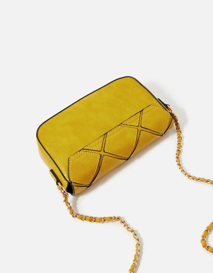 Accessorize Elin CrossBody Chain Bag Ochre Women CrossBody Bags