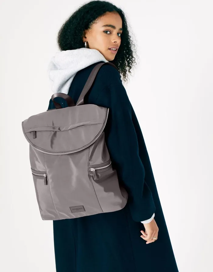 Accessorize Gina Gym Rucksack With Recycled Fabric Grey Grey Women Gym Bags