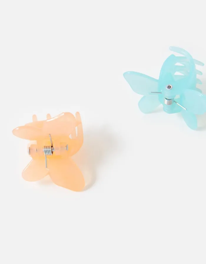 Accessorize Girls Butterfly Claw Clips Girls Hair Accessories