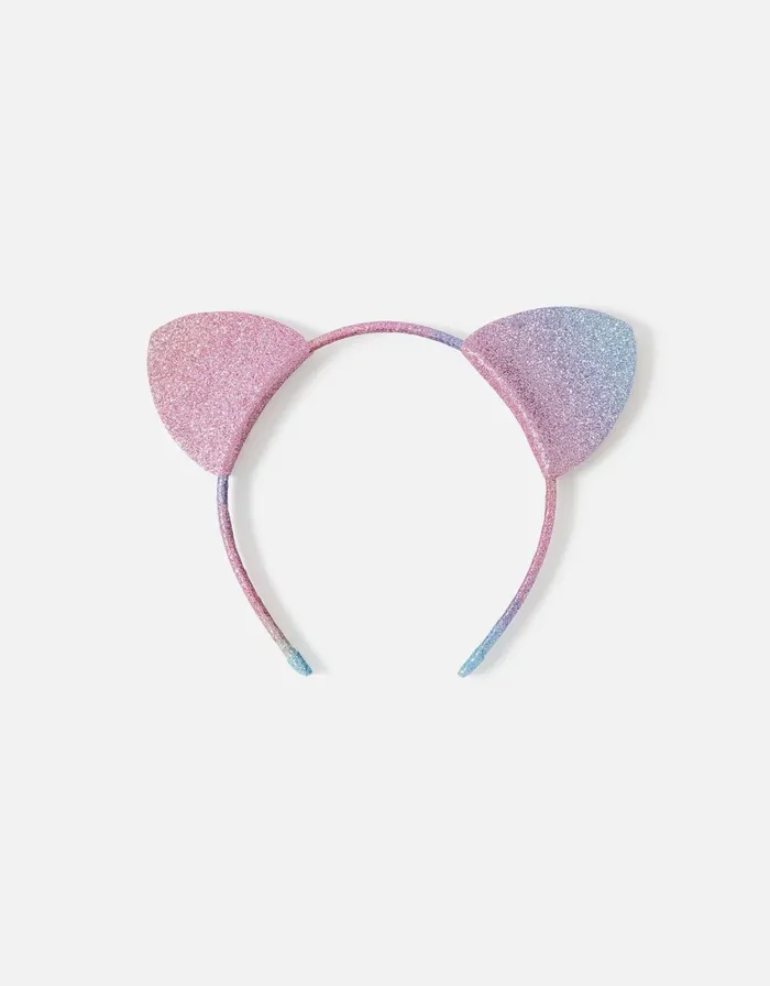 Accessorize Girls Cat Ears Glitter Headband Girls Hair Accessories