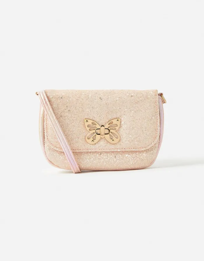 Accessorize Girls Glitter Butterfly CrossBody Bag Girls Bags