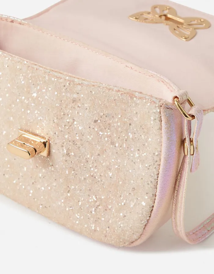 Accessorize Girls Glitter Butterfly CrossBody Bag Girls Bags