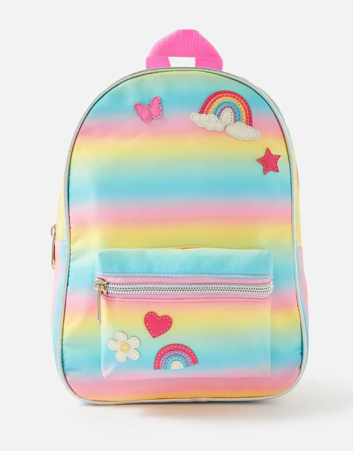 Accessorize Girls Rainbow Ombre Backpack Girls Bags