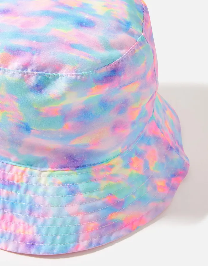 Accessorize Girls Starburst Reversible Bucket Hat Multi Brightsmulti Girls Summer Hats