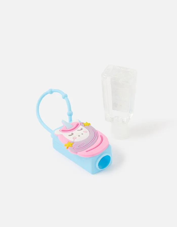Accessorize Girls Unicorn Hand Sanitiser Keyring Girls Accessories