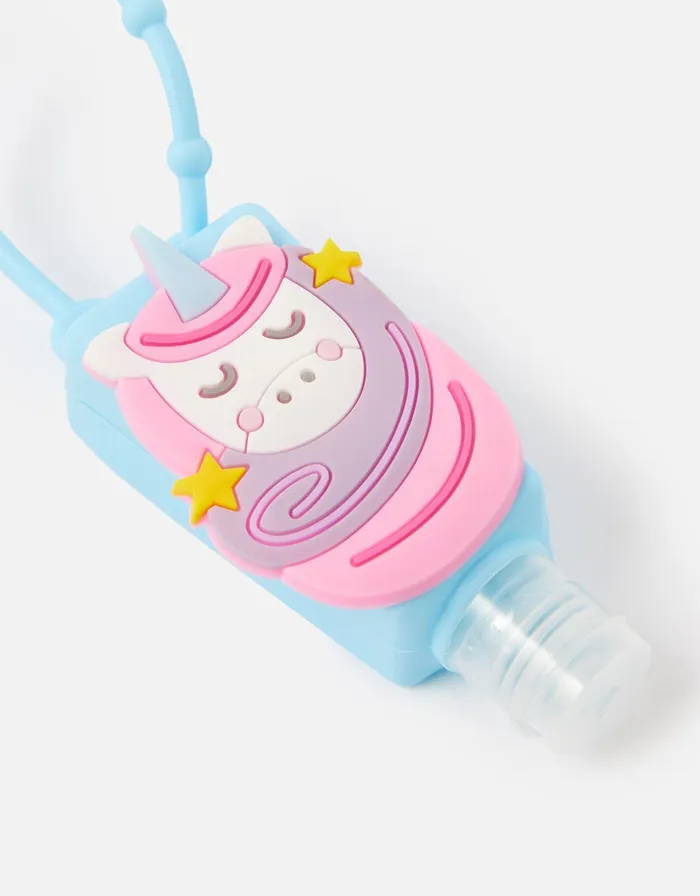 Accessorize Girls Unicorn Hand Sanitiser Keyring Girls Accessories