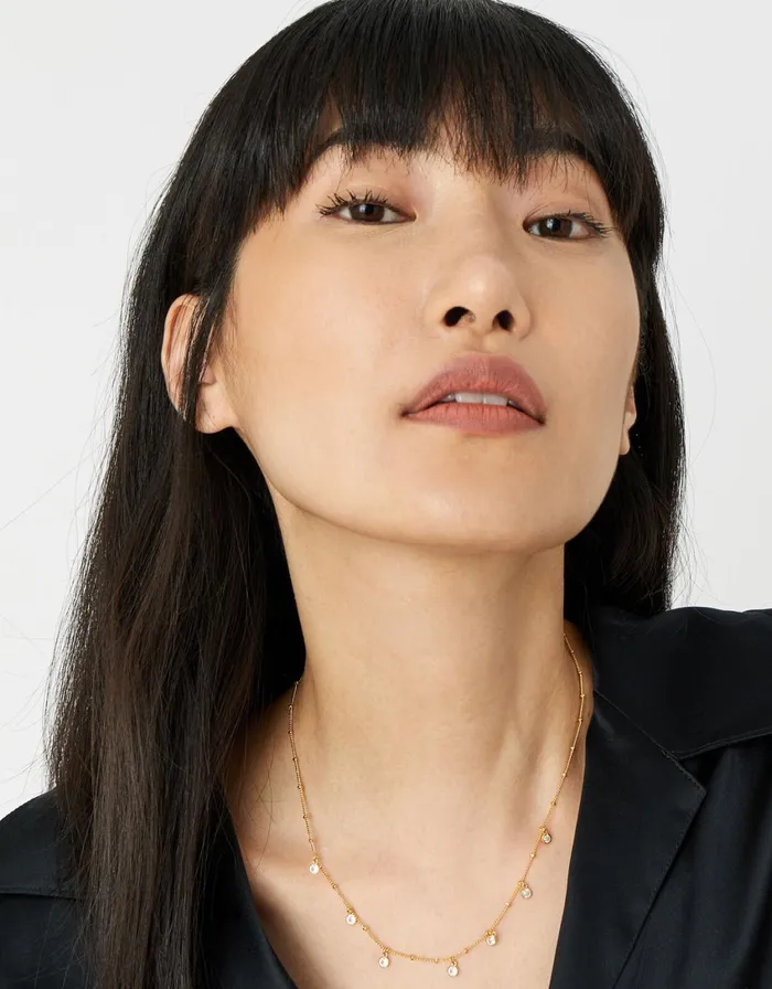 Accessorize GoldPlated Droplet Necklace Women Necklaces