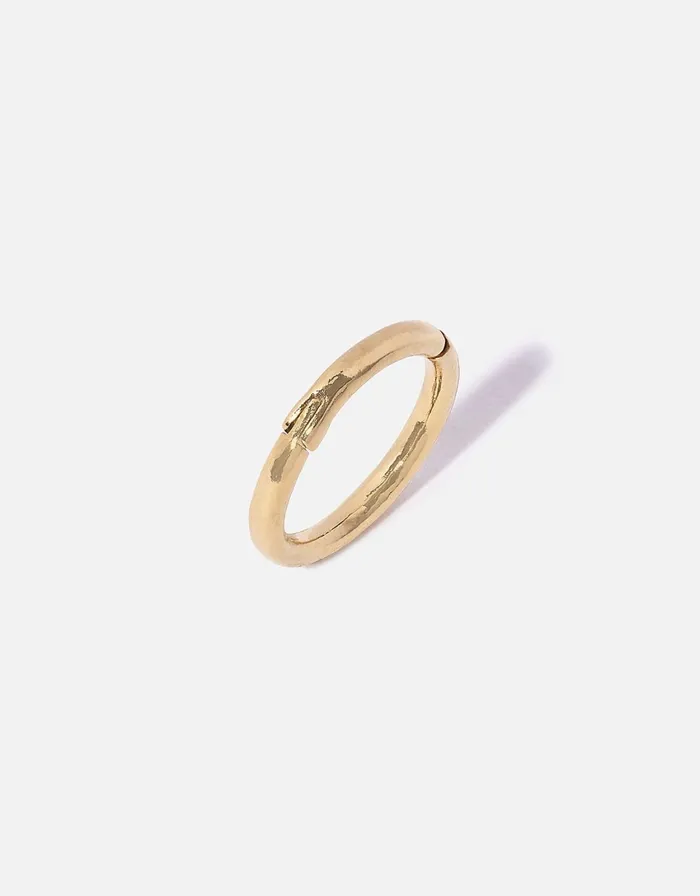 Accessorize GoldPlated Single Clicker Hoop Women Earrings