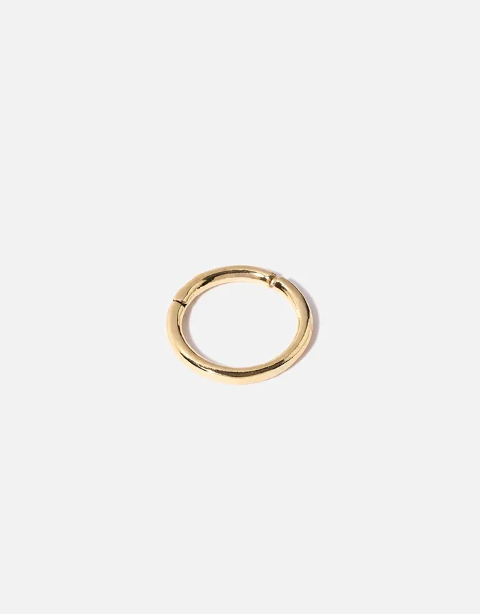Accessorize GoldPlated Single Clicker Hoop Women Earrings