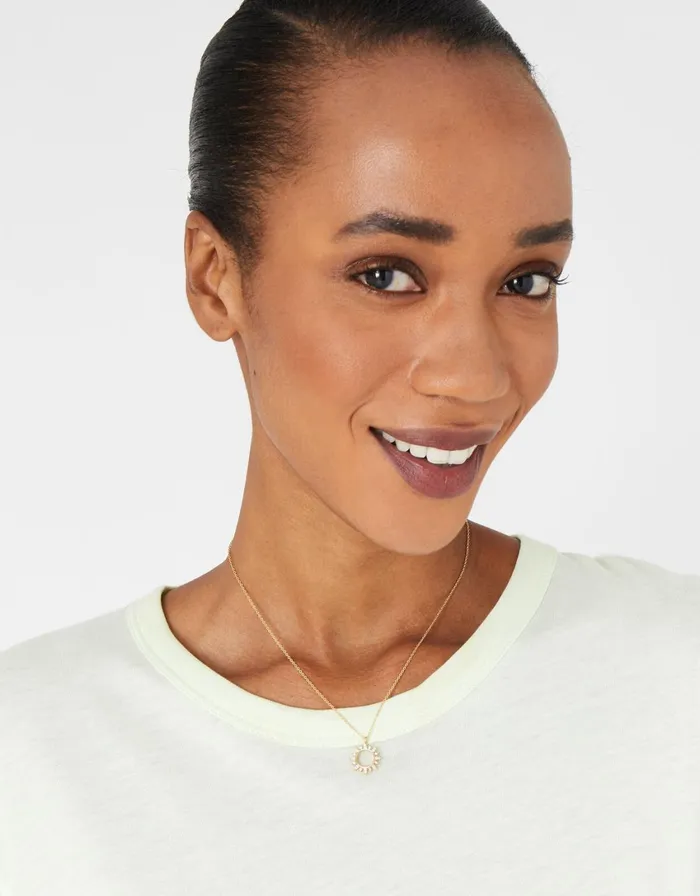 Accessorize GoldPlated Starburst Pendant Necklace Women Necklaces