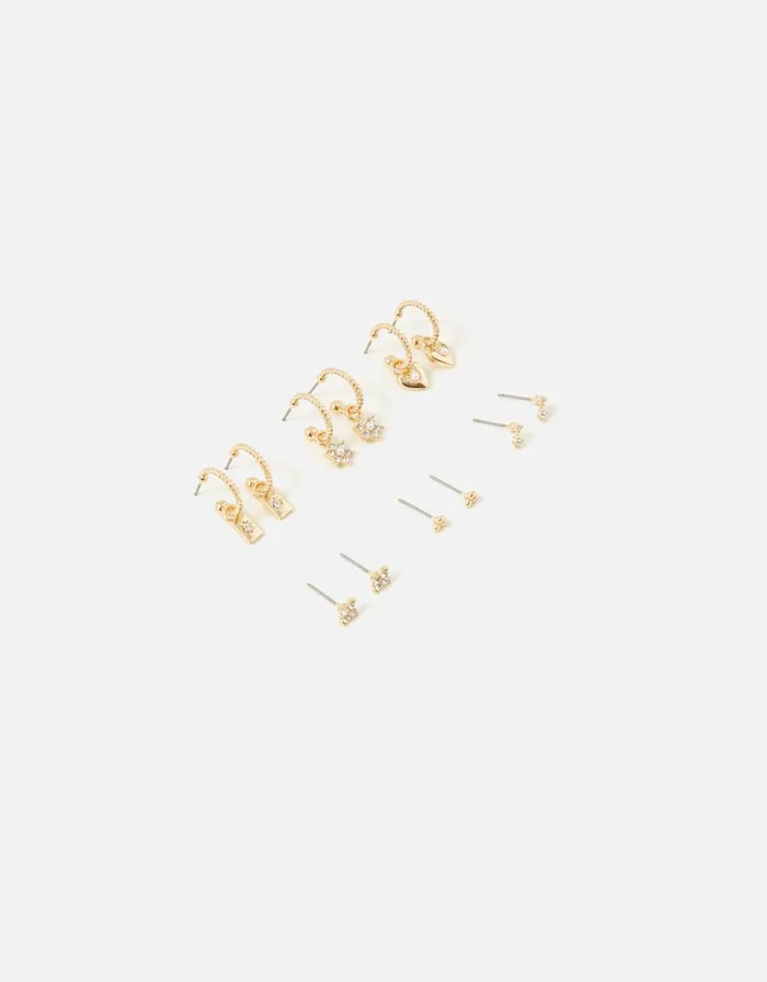 Accessorize Heart Hoop And Stud Multipack Women Earrings