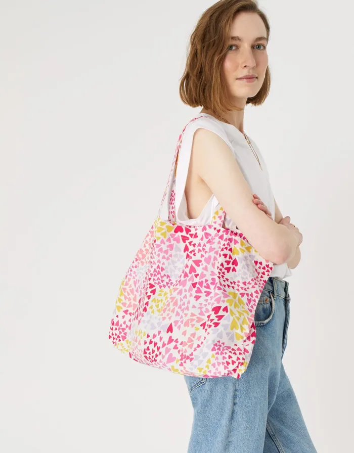Accessorize Heart Shopper Bag Women Tote and Shopper Bags