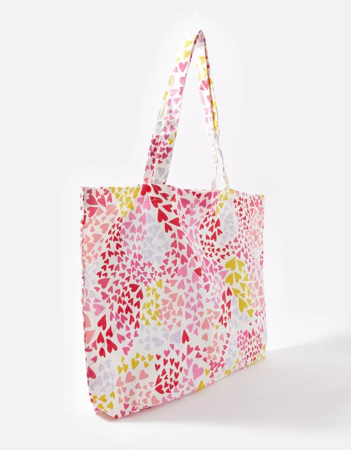 Accessorize Heart Shopper Bag Women Tote and Shopper Bags