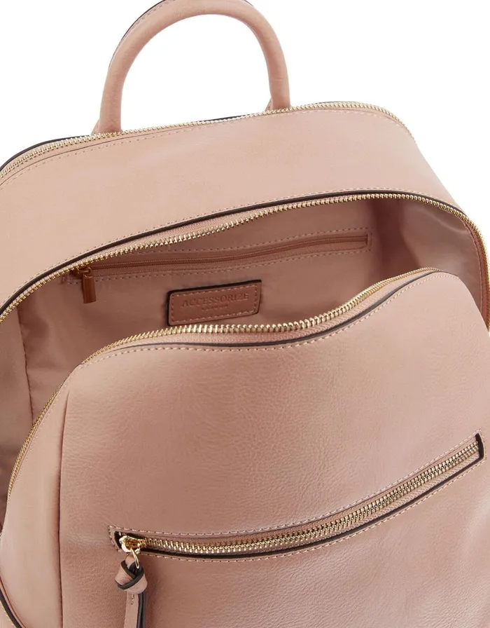 Accessorize Judy Vegan Backpack Pink Women Vegan Bags Backpacks and Purses
