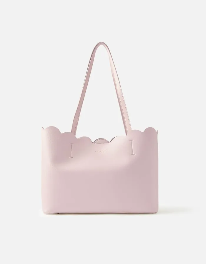 Accessorize Leo Scallop Tote Bag Women Vegan Bags Backpacks and Purses