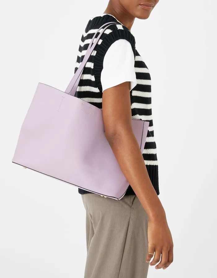 Accessorize Leo Tote Bag Purple Lilac Women Vegan Bags Backpacks and Purses