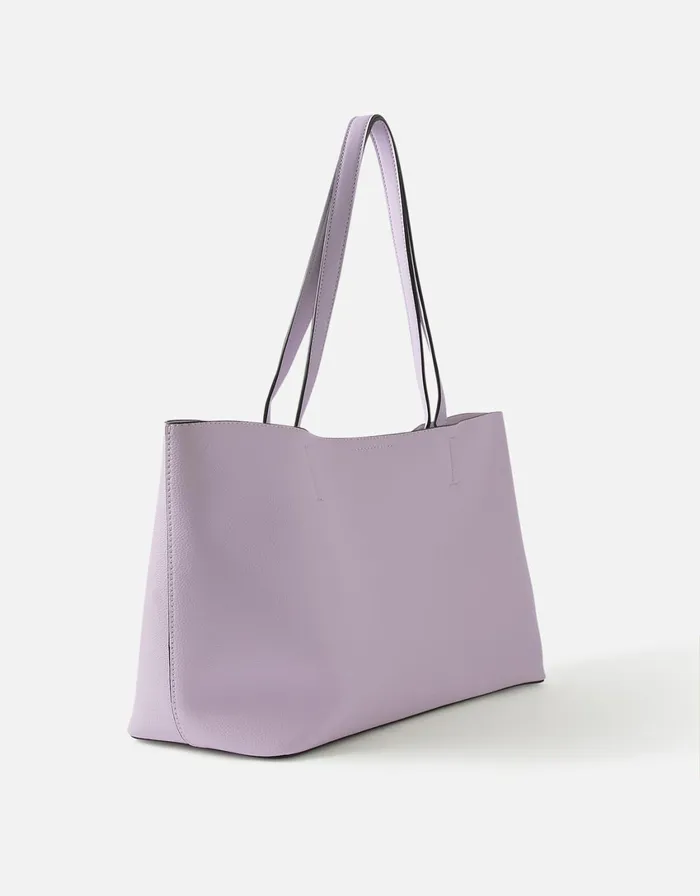 Accessorize Leo Tote Bag Purple Lilac Women Vegan Bags Backpacks and Purses