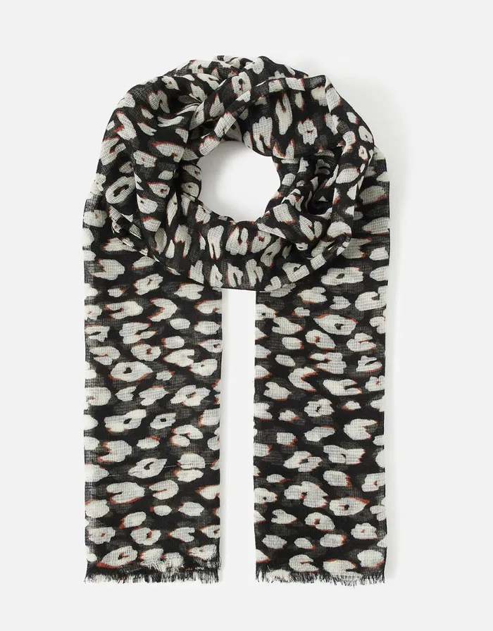 Accessorize Lillian Leopard Print Scarf Women Scarves