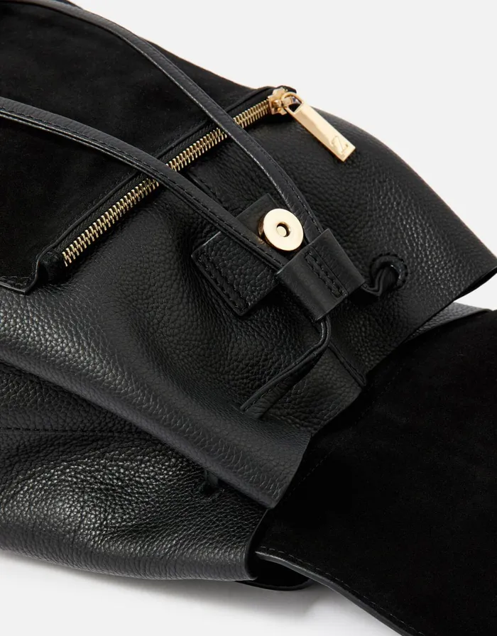 Accessorize Maggie Leather Backpack Black Women Leather Bags