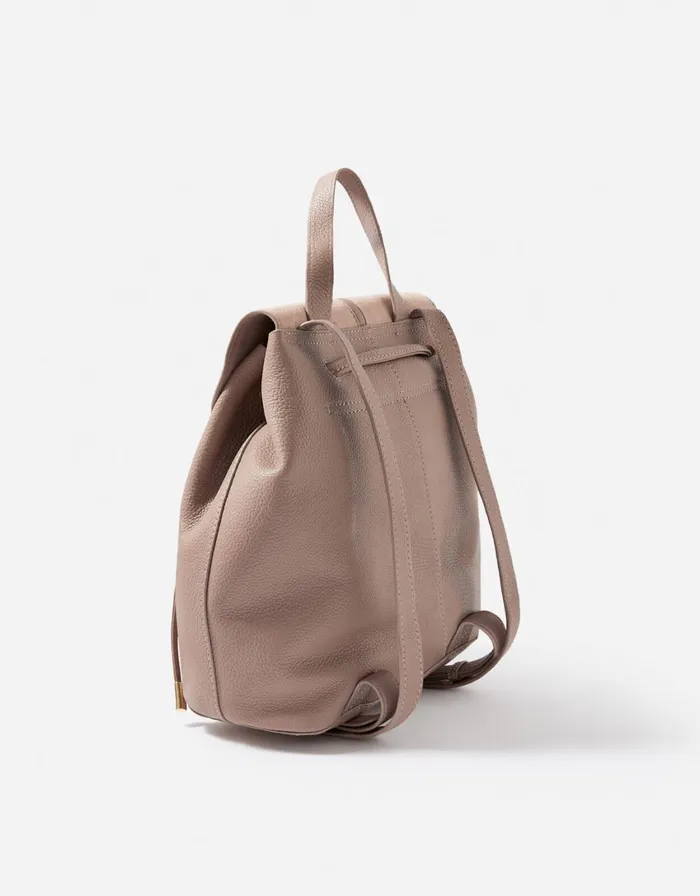 Accessorize Maggie Leather Backpack Nude Nude Women Leather Bags