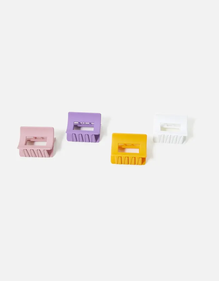Accessorize Matte Claw Clip Set Women Hair Accessories