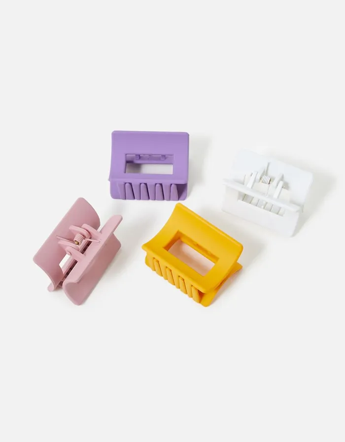 Accessorize Matte Claw Clip Set Women Hair Accessories
