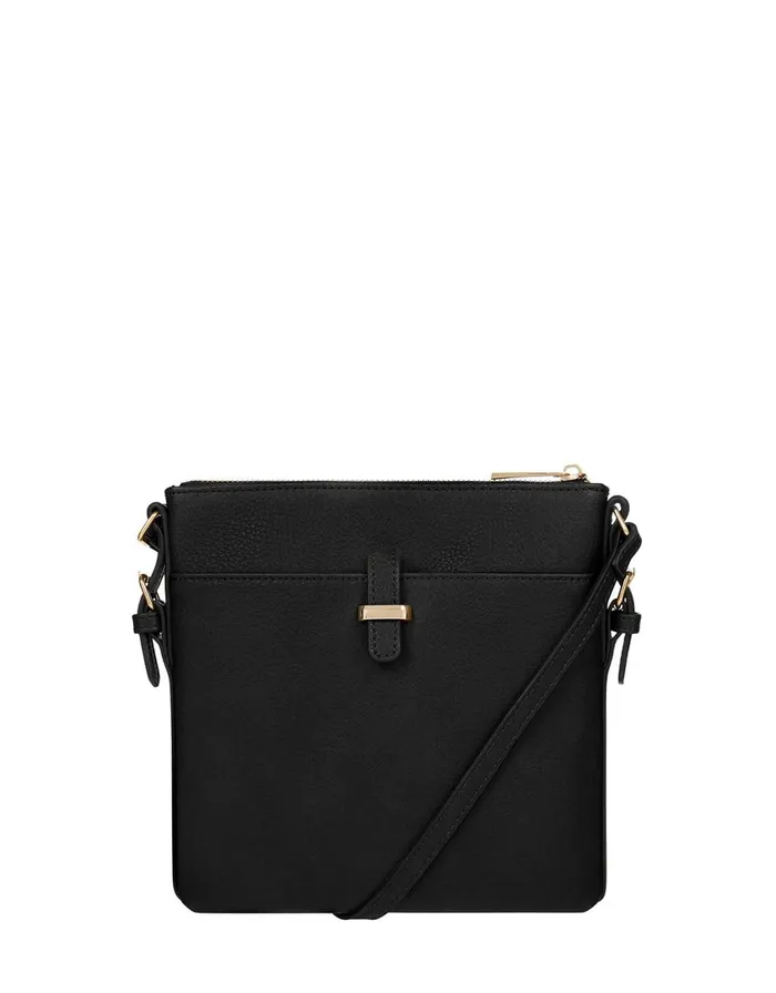 Accessorize Modern Messenger Bag Black Women Vegan Bags Backpacks and Purses