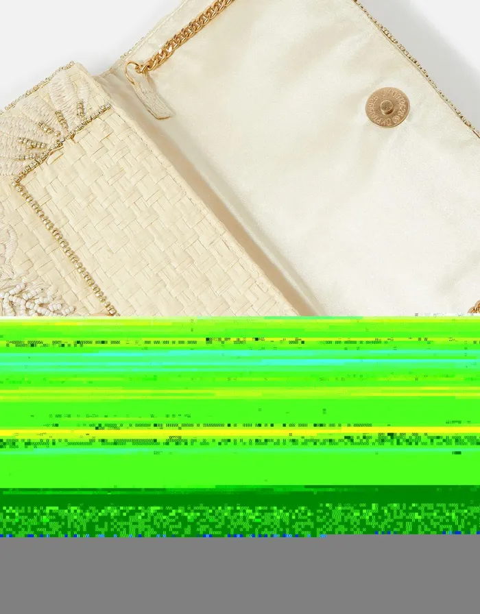 Accessorize Natural Embellished Clutch Bag Natural Women Clutch Bags