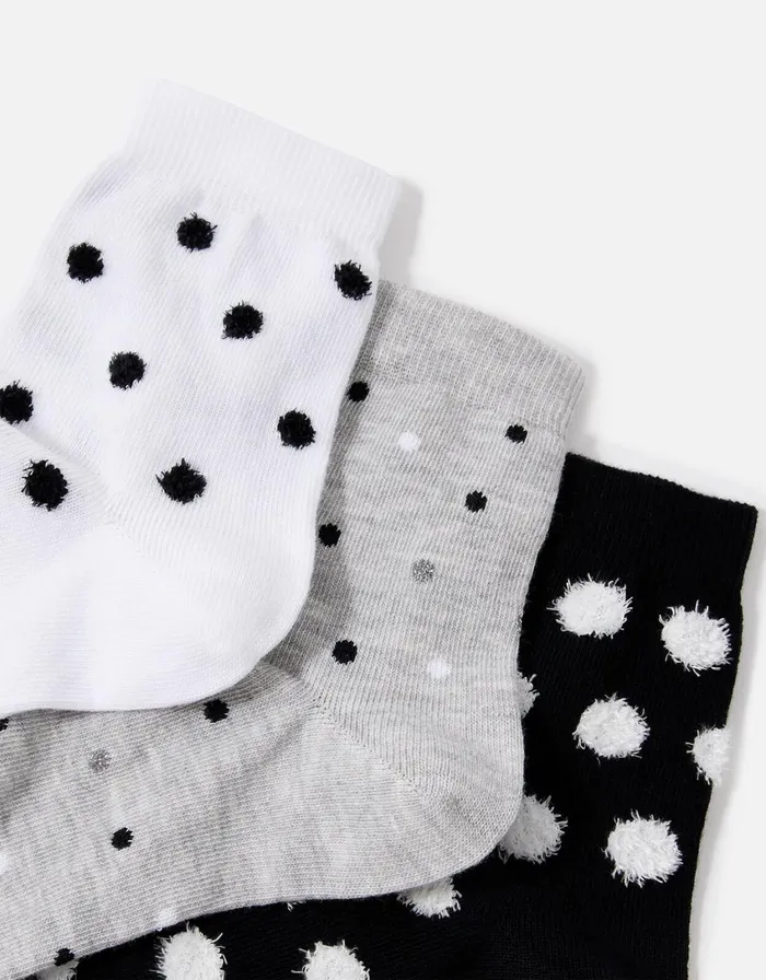 Accessorize Polka Dot Sock Multipack Women Socks and Tights