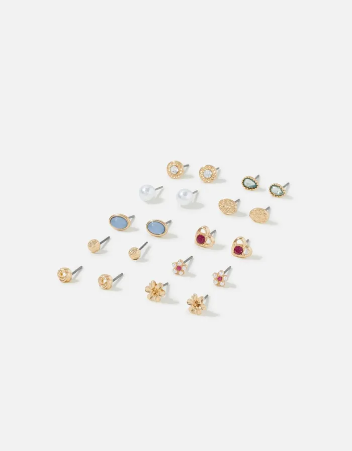 Accessorize Romantic Ramble Earring Stud Set Women Earrings