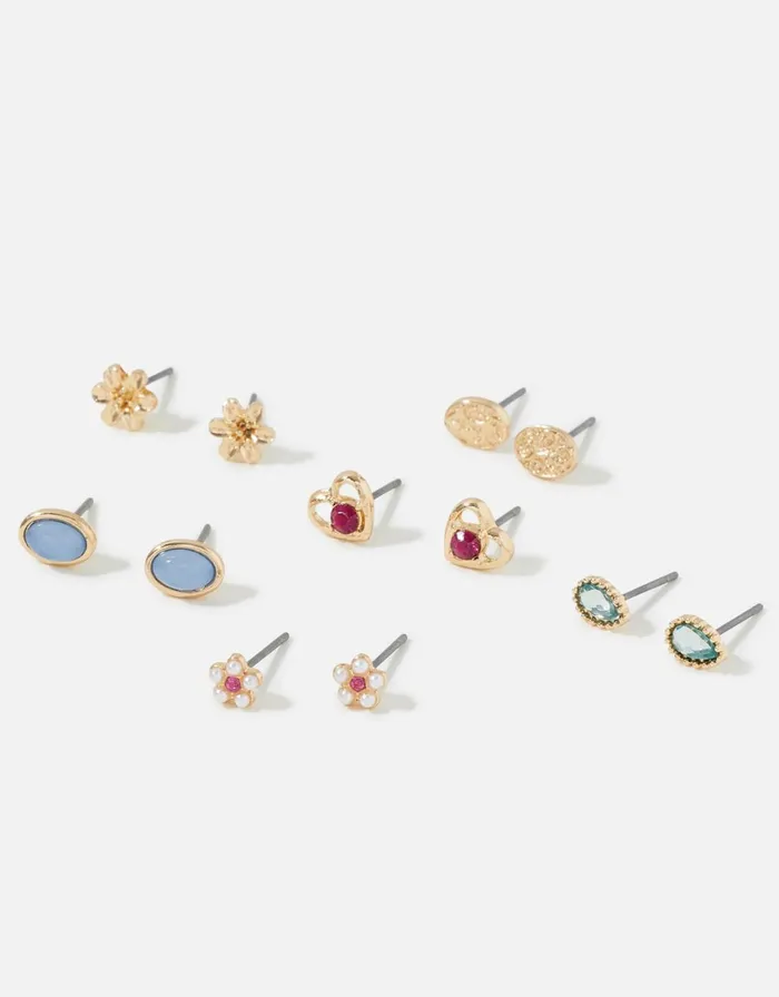 Accessorize Romantic Ramble Earring Stud Set Women Earrings