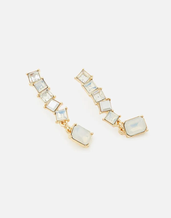 Accessorize Romantic Ramble Eclectic Drop Earrings Cream Pearl Women Earrings